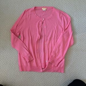 J. Crew Pink Women's Cashmere Cardigan